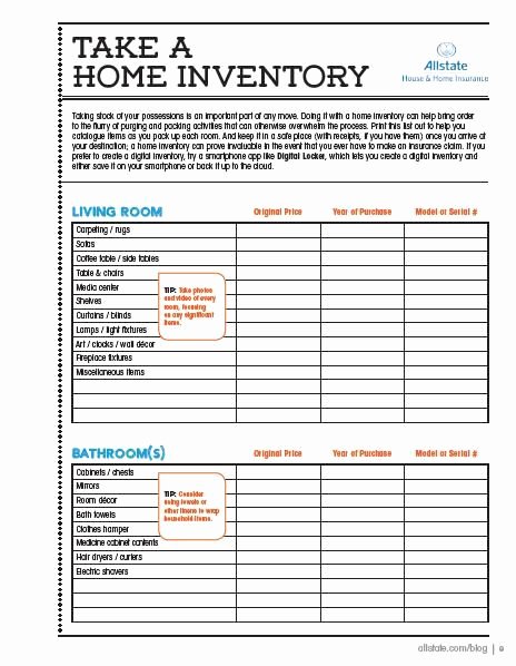 Moving Inventory List Template Inspirational Here is A Printable Home Inventory Checklist so You Can