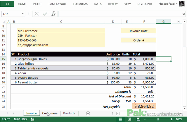 Ms Access Customer Database Template Awesome Free Excel Invoice Template V1 0 with Customer and Product