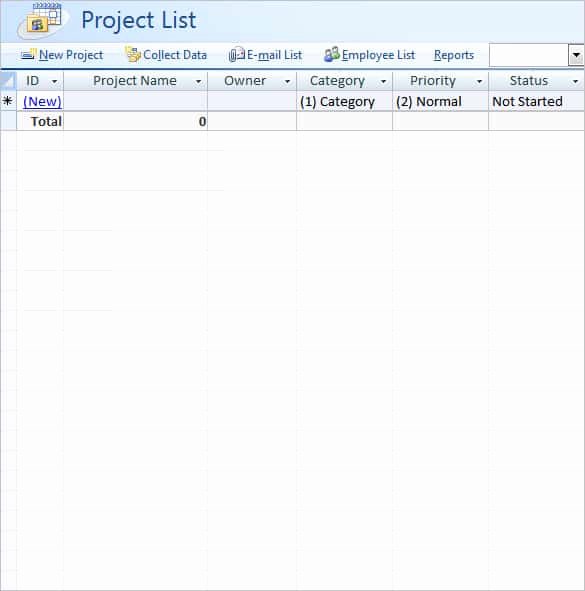 Ms Access Project Management Template Beautiful 29 Microsoft Access Templates