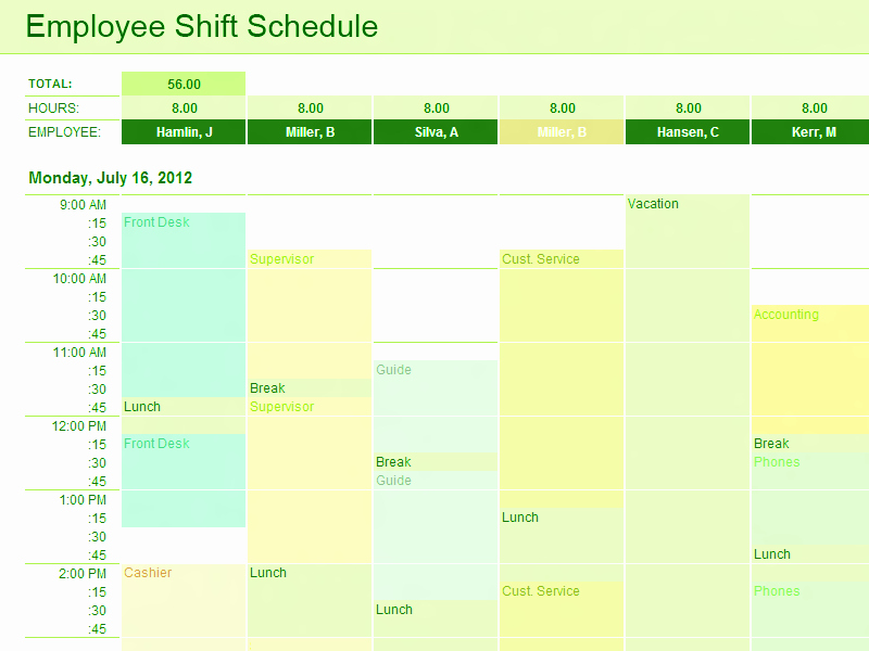 Ms Office Schedule Template Inspirational Download Employee Shift Schedule Template for Excel for