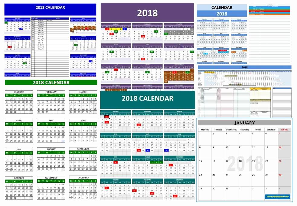 Ms Office Schedule Template Luxury 2018 Calendar Templates