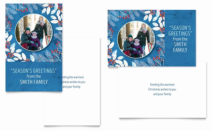 Ms Word Birthday Card Template Lovely Family Portrait Greeting Card Template Word &amp; Publisher
