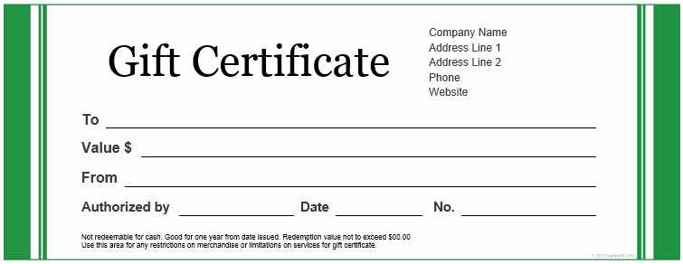 Ms Word Gift Certificate Template Awesome Custom Gift Certificate Templates for Microsoft Word
