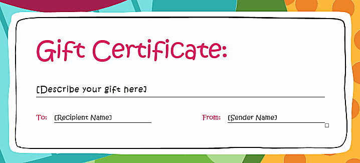 Ms Word Gift Certificate Template Awesome Custom Gift Certificate Templates for Microsoft Word