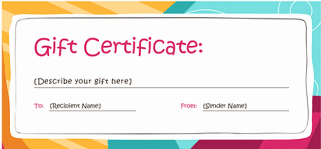 Ms Word Gift Certificate Template Unique Restaurant Gift Certificate Template – Gift Templates