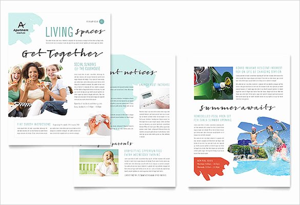 Ms Word Newsletter Template Free Inspirational 27 Microsoft Newsletter Templates Doc Pdf Psd Ai