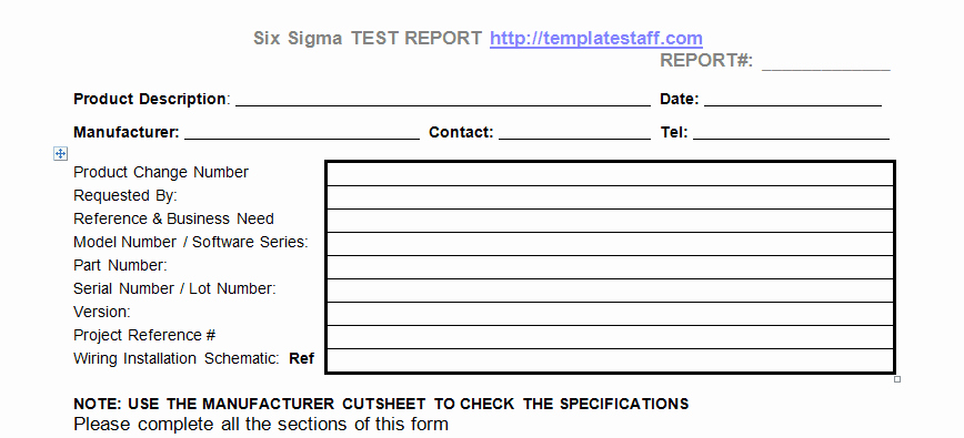 Ms Word Test Template Unique Product Test Report Template In Microsoft Word