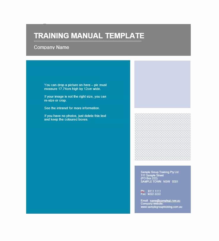 Ms Word Training Manual Template Unique Training Manual 40 Free Templates &amp; Examples In Ms Word