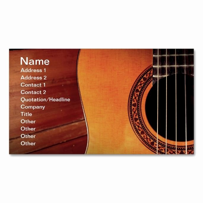 music business card templates