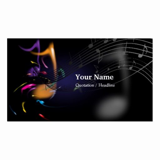 Music Business Card Template Unique Music Business Card Templates