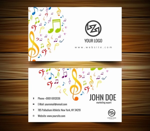 Music Business Cards Template Beautiful 26 Music Business Card Templates Psd Ai Word