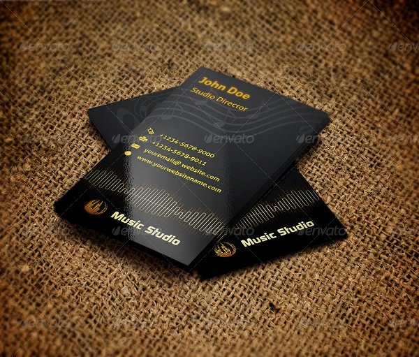 Music Business Cards Template Best Of 26 Music Business Card Templates Psd Ai Word