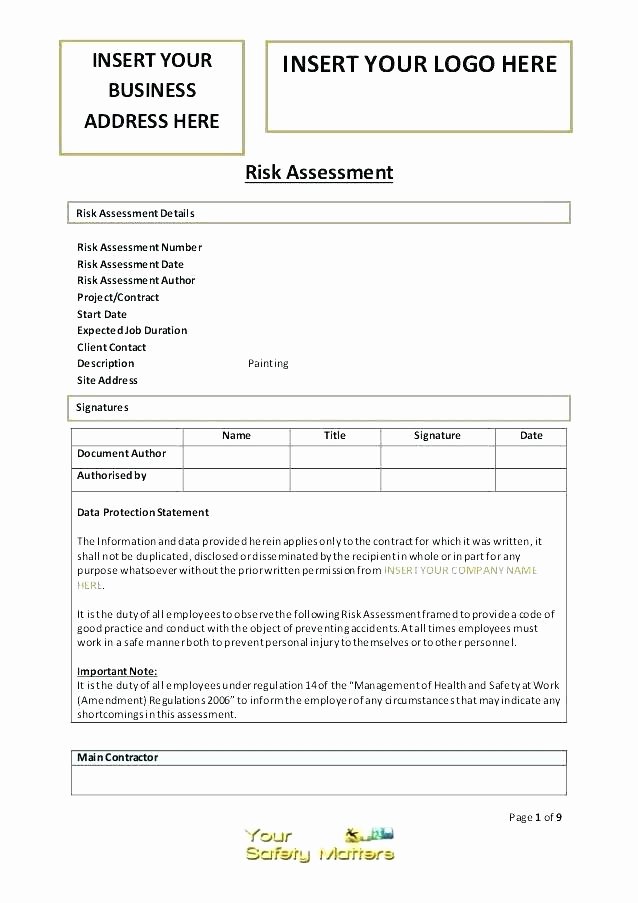 Network Risk assessment Template Awesome Network Risk assessment Template Site Survey Template