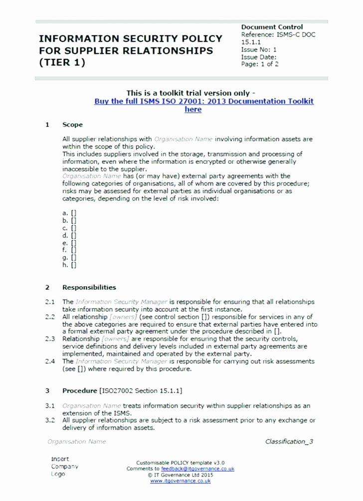 Network Security Policy Template Elegant Security Policy Template Network Sample It Pci Related