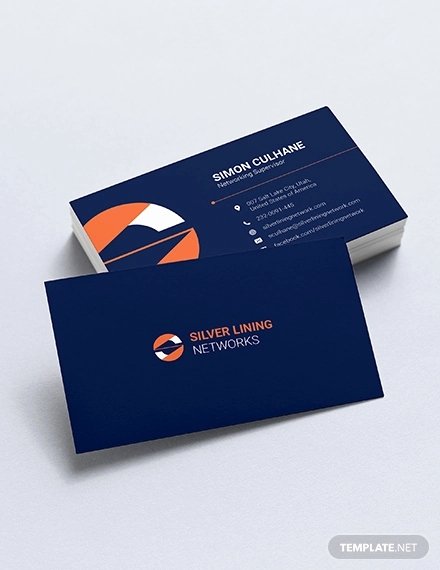 Networking Business Cards Template New 33 Information Technology Business Card Templates In Word