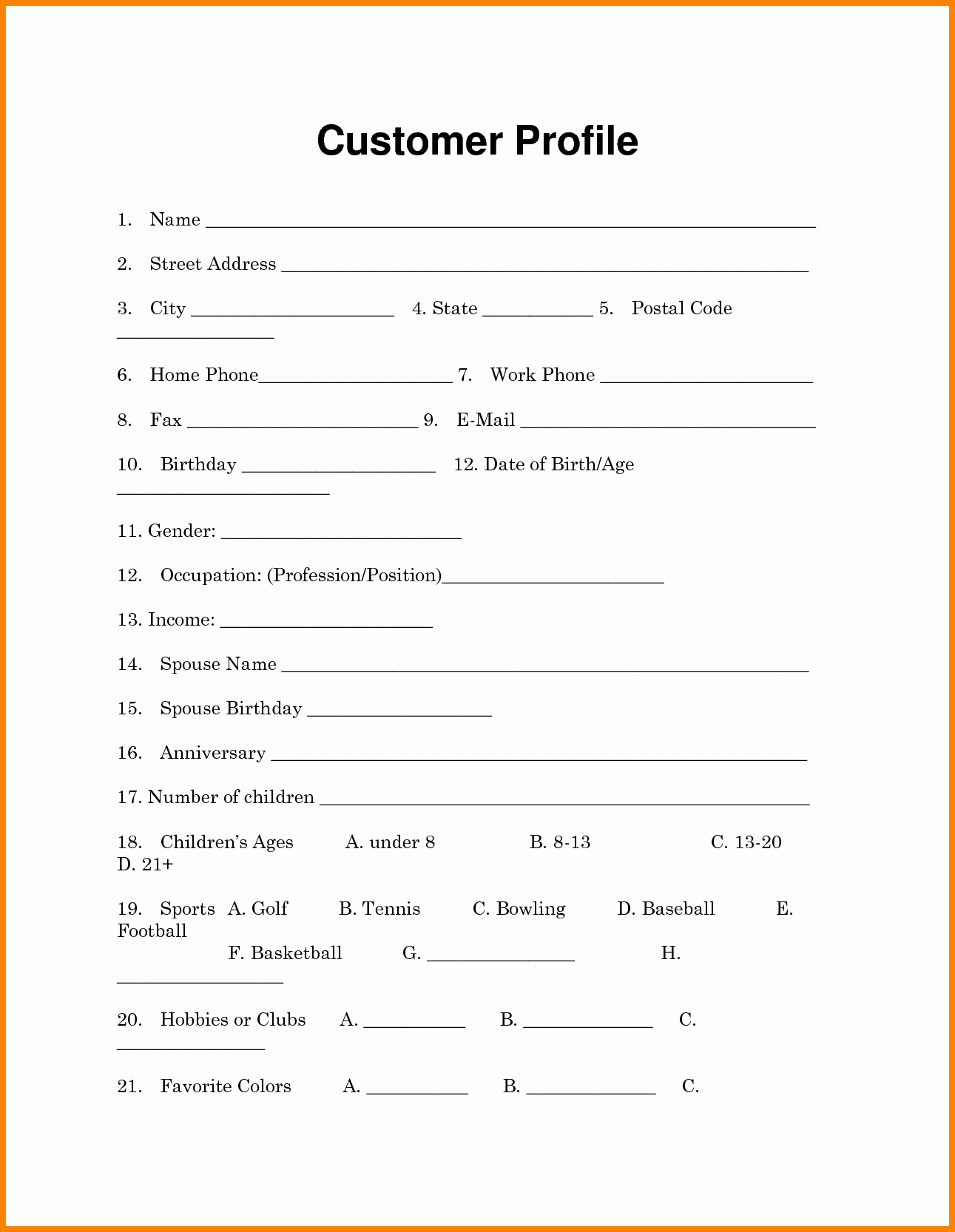 New Customer form Template Word Elegant New Customer form Template Word Portablegasgrillweber