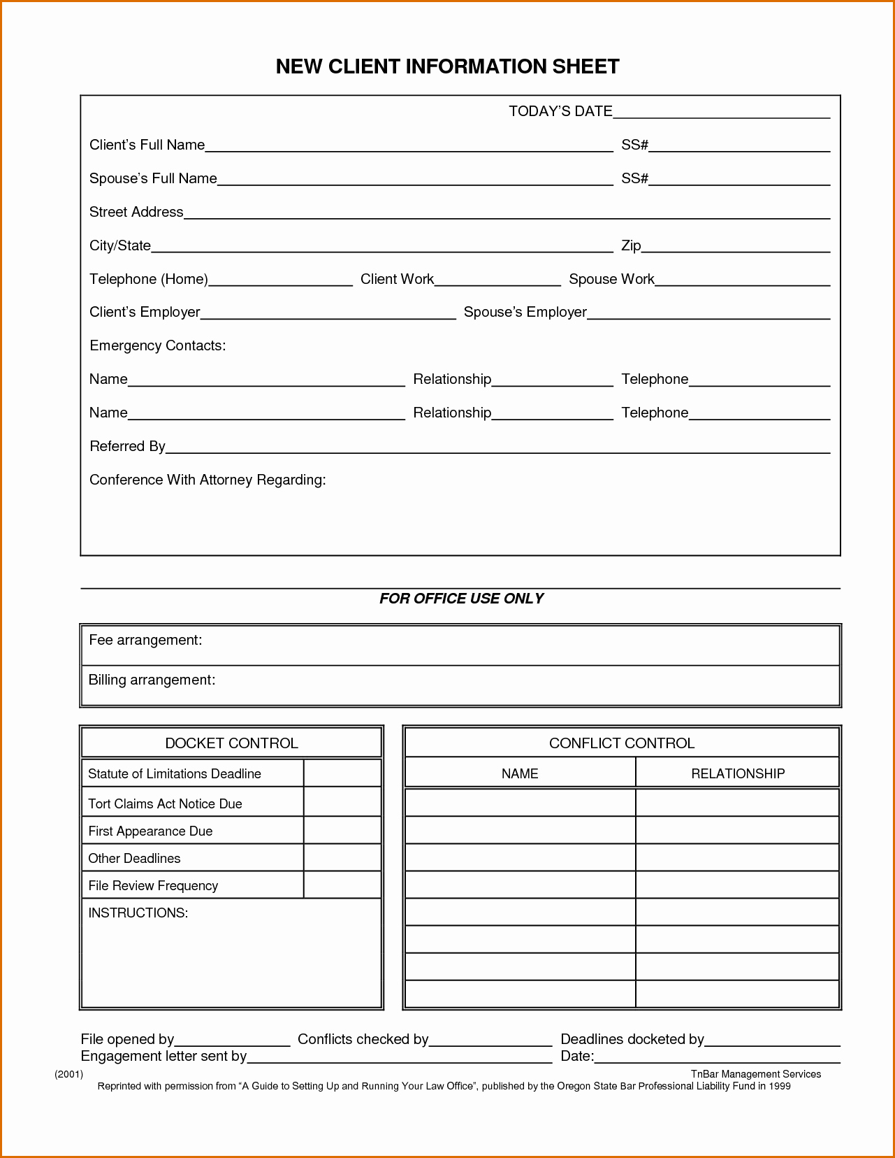 New Customer form Template Word Fresh 5 Client Information Sheet
