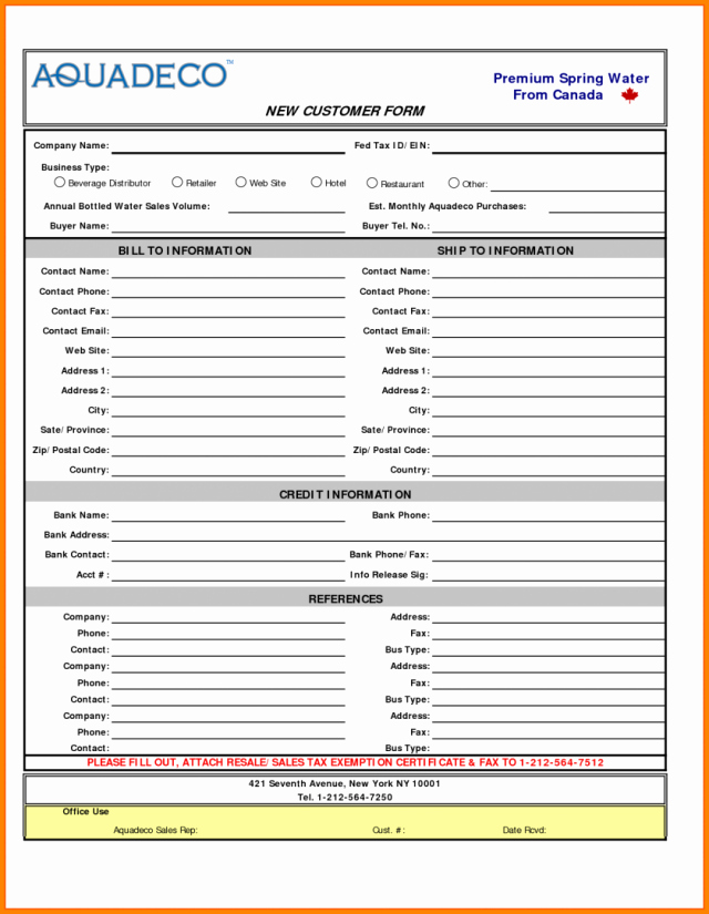 New Customer form Template Word Lovely New Customer form Template Word Alfonsovacca