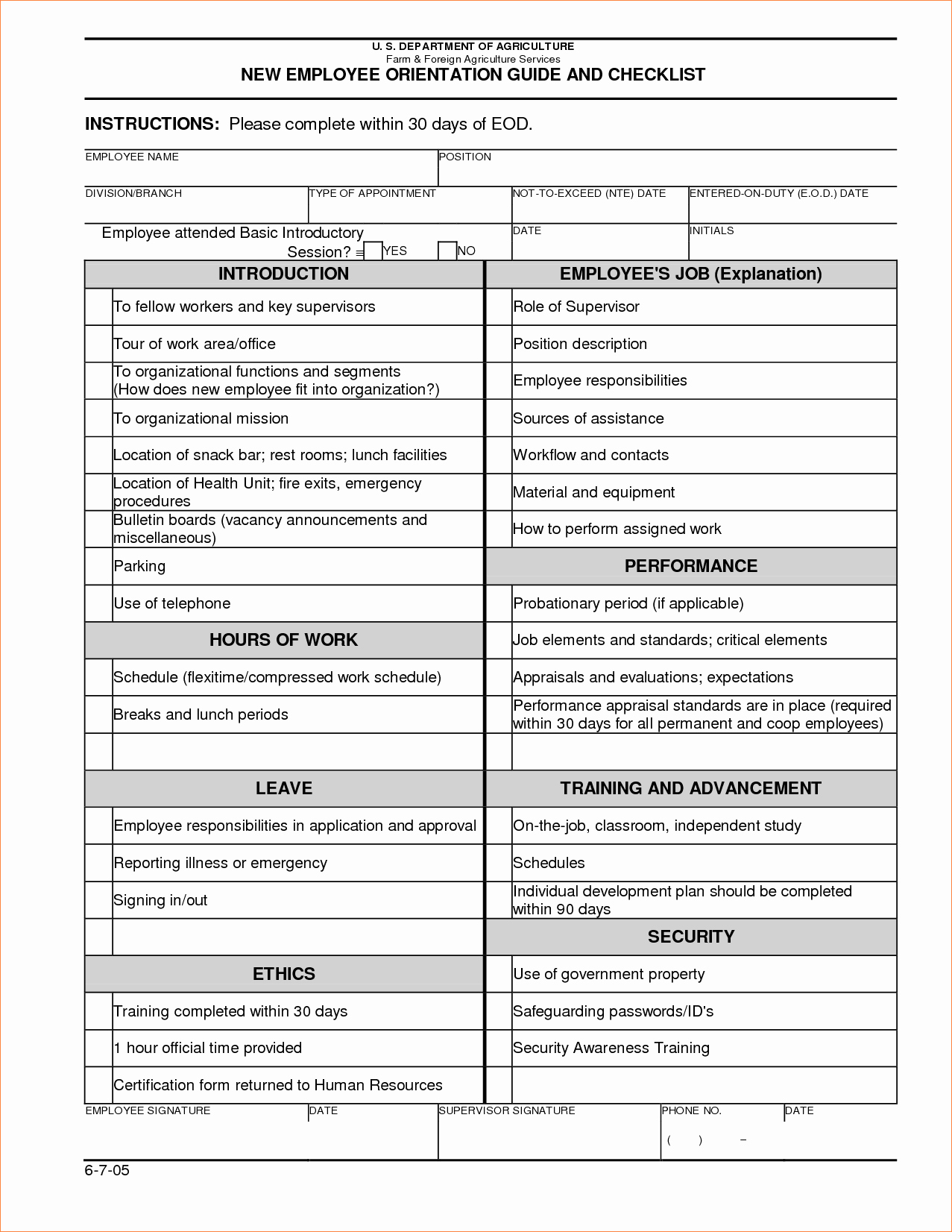 New Employee orientation Template Awesome orientation Checklist Template
