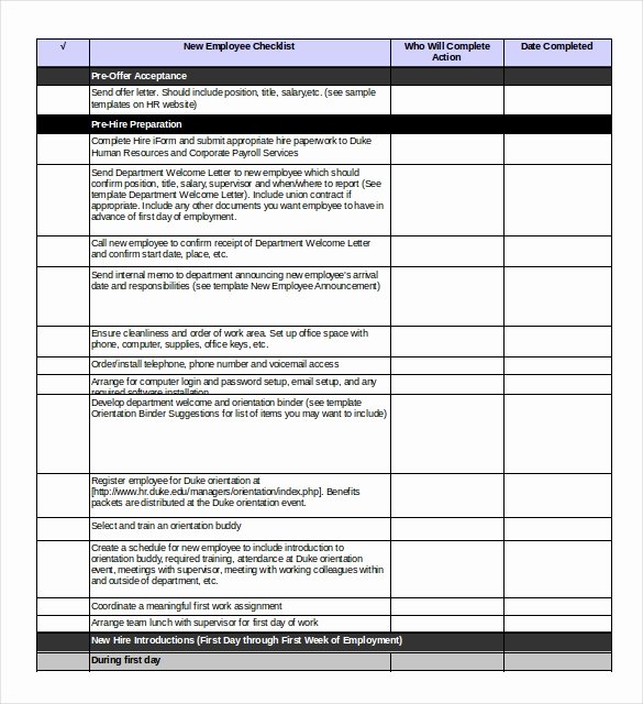 New Hire Checklist Template Excel Best Of Boarding Checklist Template – 15 Free Word Excel Pdf