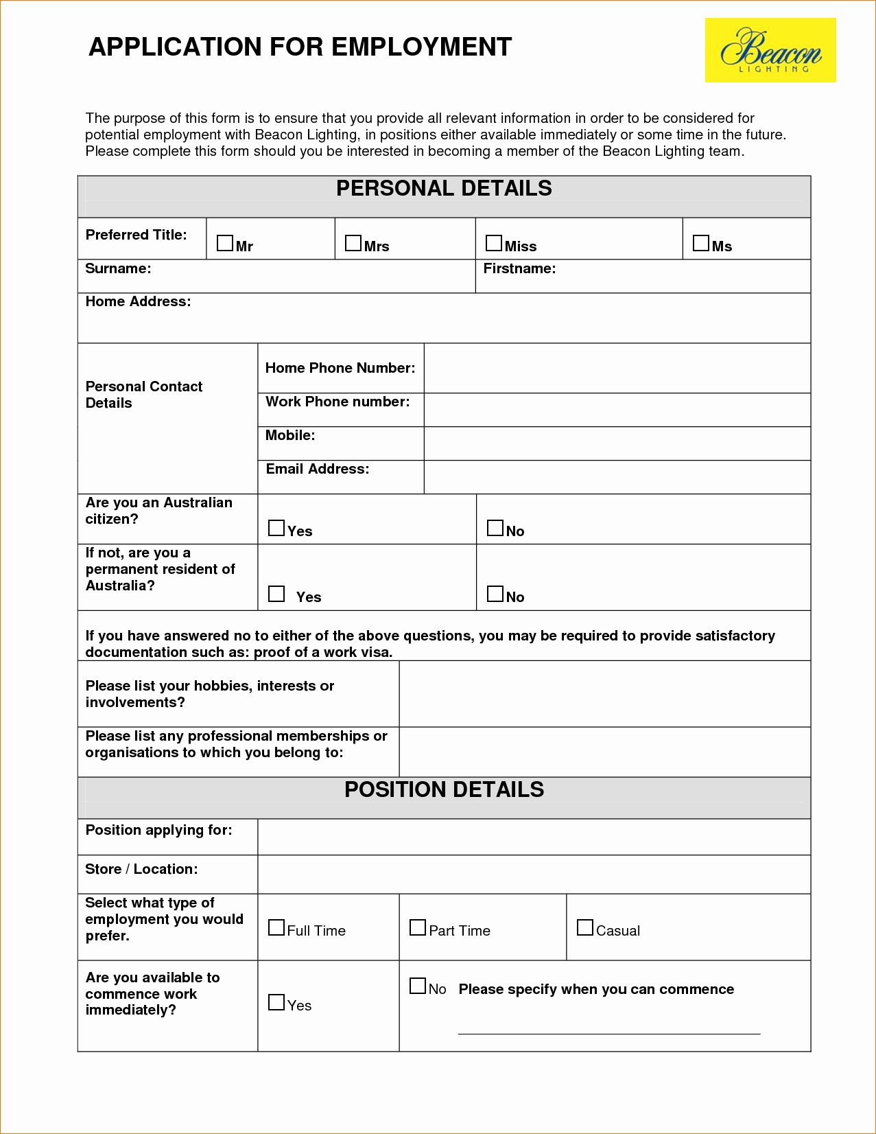 New Hire form Template Awesome 6 New Hire Application form Templateagenda Template Sample