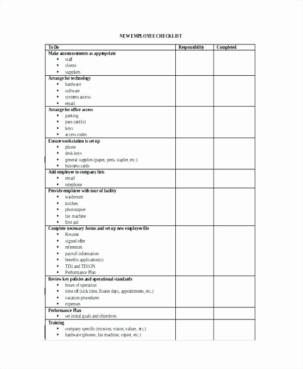 New Hire form Template Unique New Employee Hire form Template
