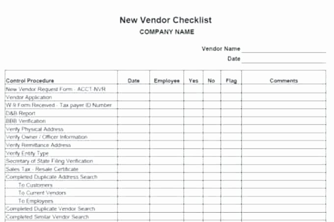 New Vendor form Template Excel New Supplier Re Evaluation form Example New Vendor Setup form