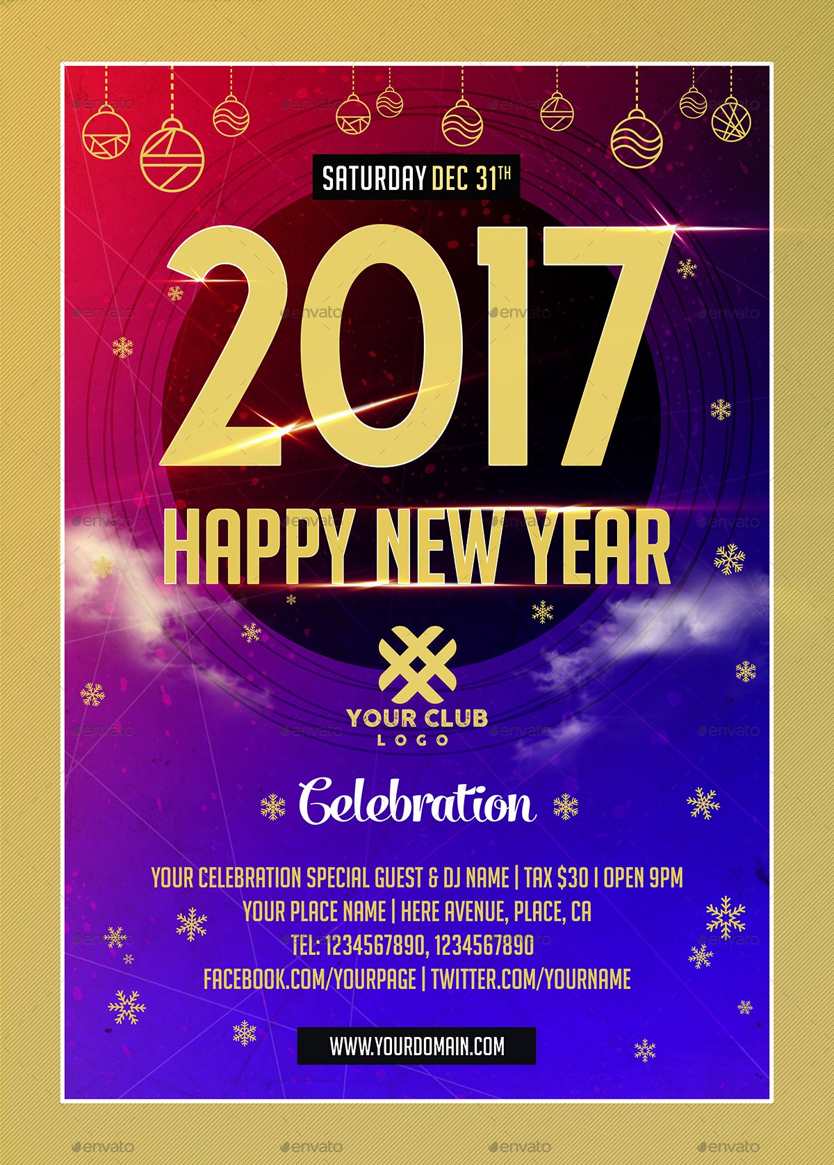 New Year Flyer Template Luxury New Year Celebration Flyer Templates by Xepeec