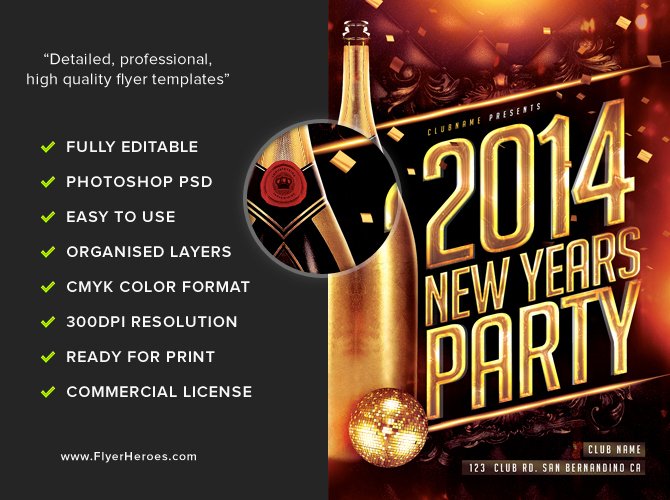 New Year Flyer Template Unique New Year S Eve Flyer Template Flyerheroes