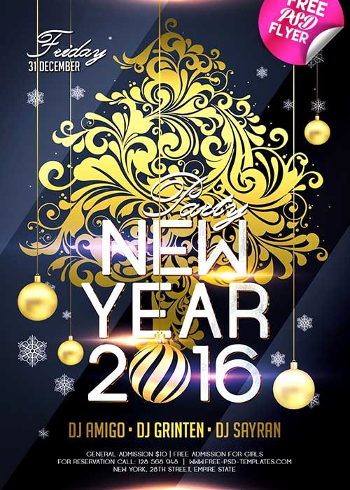 New Year Flyers Template Lovely Download the Best Free New Year Flyer Psd Templates for