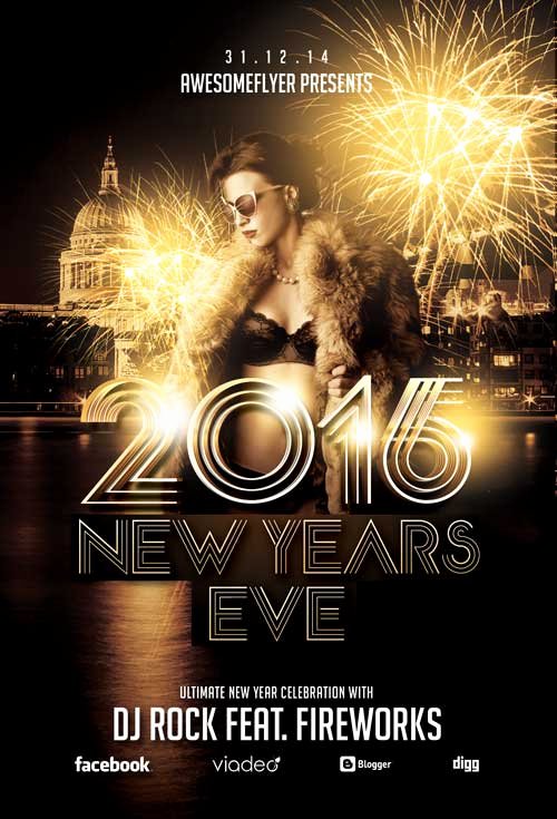 New Year Flyers Template New New Year Celebration Flyer Template