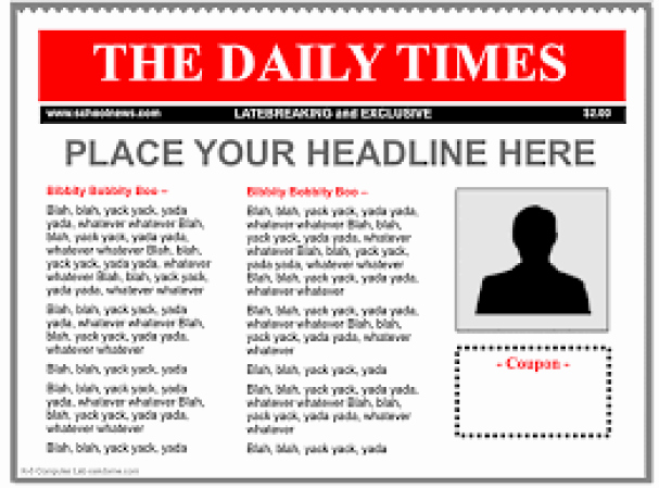 Newspaper Template for Microsoft Word Inspirational 9 Newspaper Templates Word Excel Pdf formats