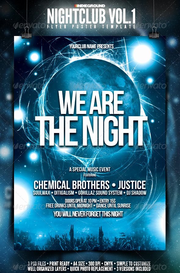 Night Club Flyer Template Best Of 35 Free and Premium Psd Nightclub Flyer Templates