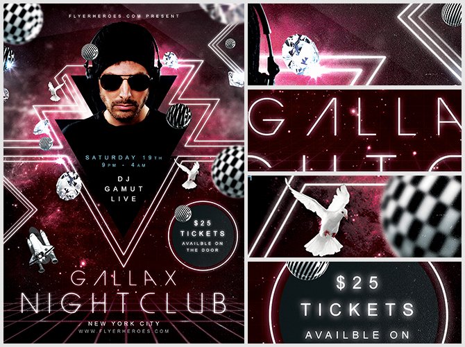 Night Club Flyer Template Best Of Gallax Nightclub Flyer Template Flyerheroes