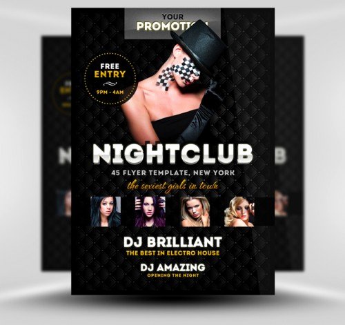 Night Club Flyer Template Elegant Nightclub Flyers
