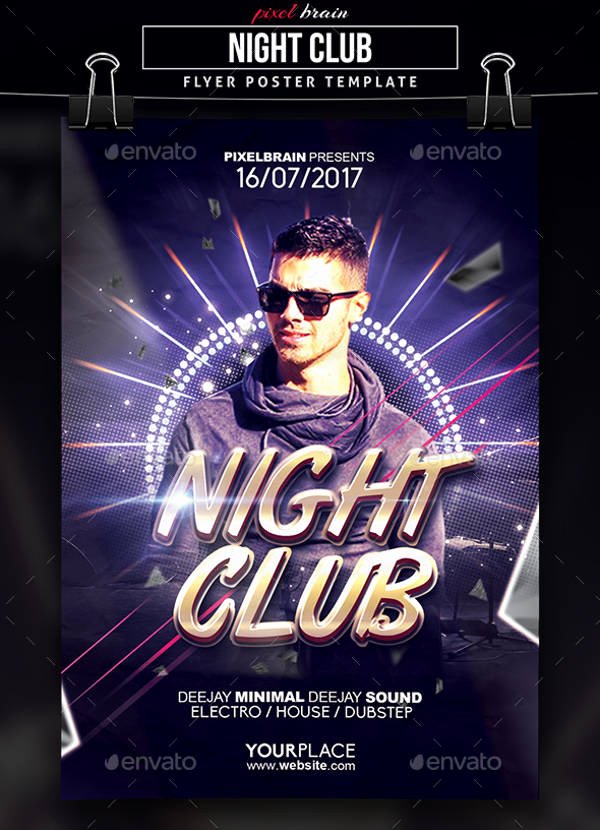 Night Club Flyer Template Unique 9 Club Party Flyers Free Psd Eps Vector Ai format