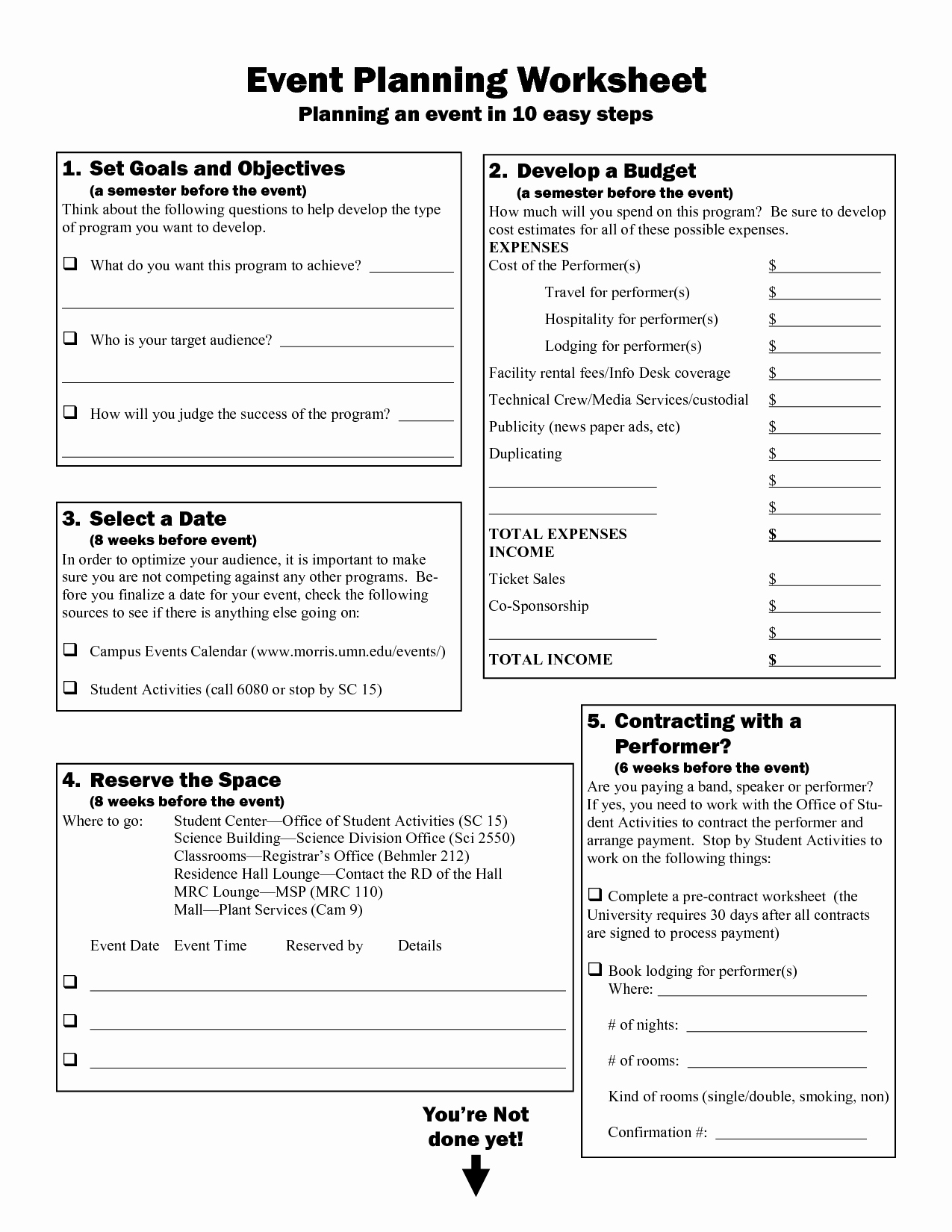Non Profit event Planning Template New 18 Best Of event Bud Worksheet Non Profit