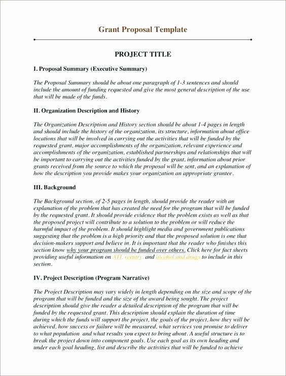 Non Profit Proposal Template Inspirational Sample Non Profit Grant Proposal Templates Research