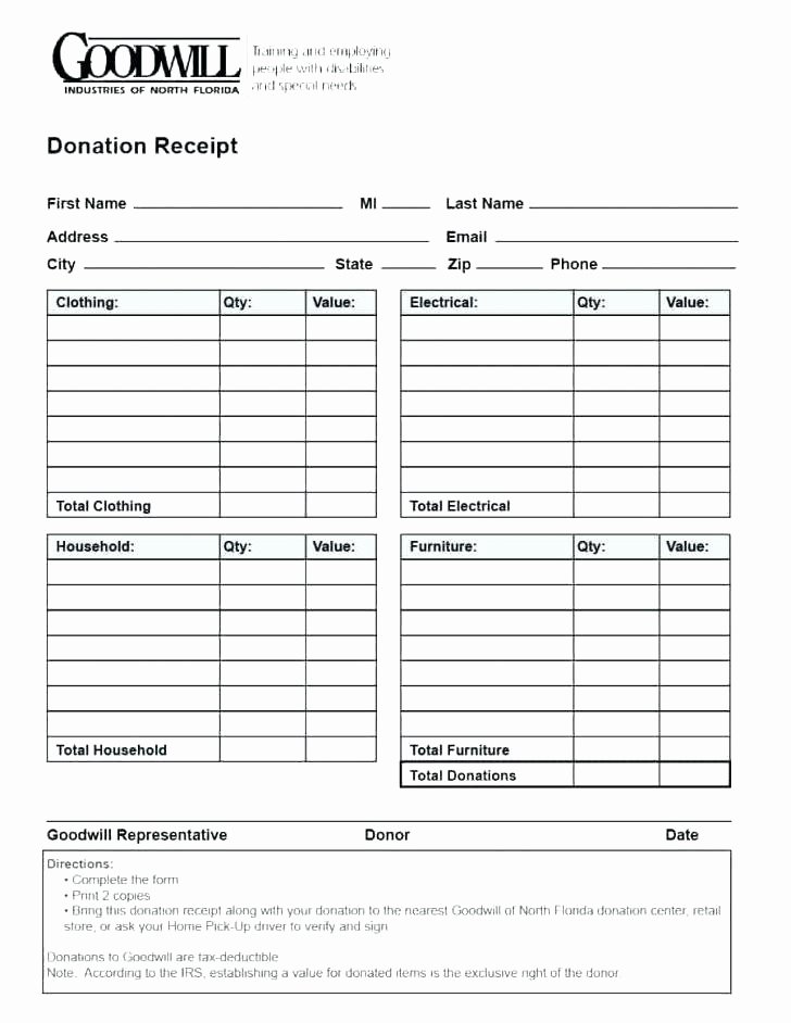 Non Profit Receipt Template Beautiful Donation form Template for Non Profit Donation form