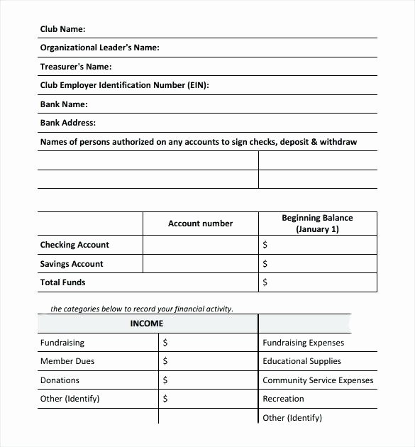 Non Profit Treasurer Report Template Unique Treasurer Report Template Excel Home Inspection Checklist