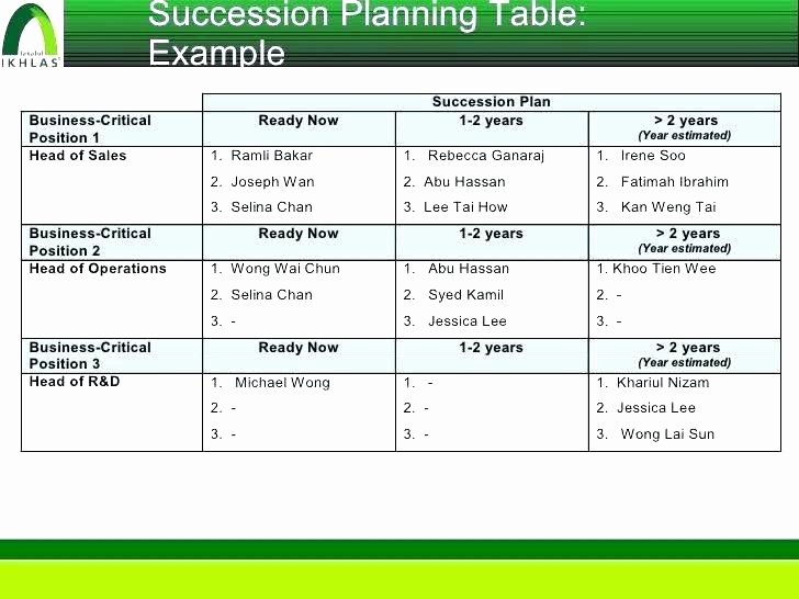 Nonprofit Succession Planning Template Best Of Nonprofit Succession Planning Template Nonprofit