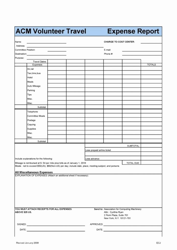 Numbers Expense Report Template Luxury Sample Expense form Claim Monthly Expenses format Mileage