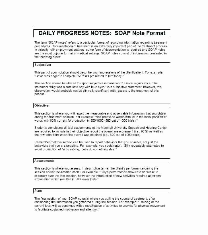 Nursing soap Note Template Inspirational soap Note Template Nursing Home Progress Example Examples