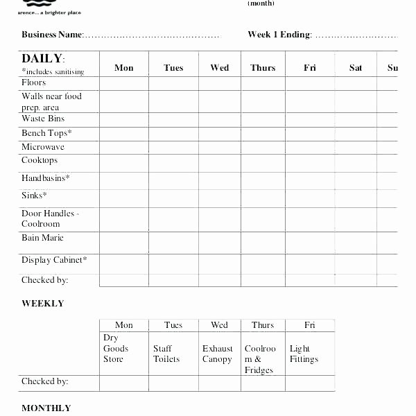 Office Cleaning Checklist Template Beautiful Template Mercial Fice Cleaning Checklist Template