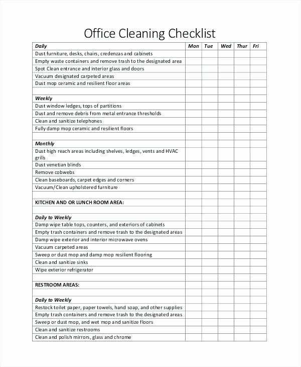 Office Cleaning Checklist Template Luxury Best Index Content Uploads with Washroom Checklist