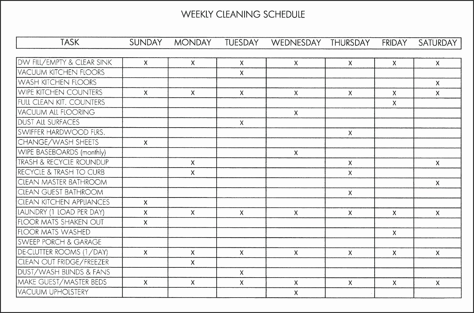 Office Cleaning Checklist Template Luxury Fice Cleaning Checklist Template
