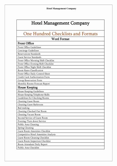 Office Cleaning Checklist Template Unique Georgeous Hotel Cleaning Checklist Template