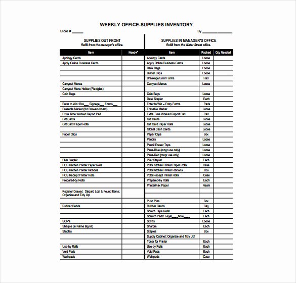Office Supply Checklist Template Excel Luxury Fice Supplies Inventory Template