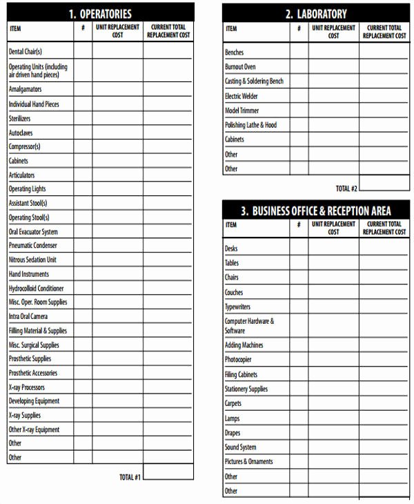 Office Supply Checklist Template Lovely 9 Equipment Inventory List Templates Free Samples