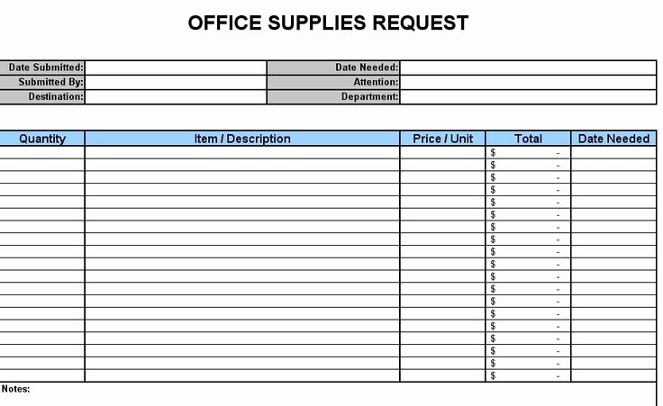 Office Supply Checklist Template New Free Office Supply List Template
